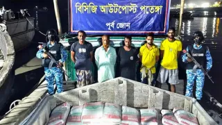 মিয়ানমারে পাচারের সময় ৭৫০ বস্তা সিমেন্ট জব্দ, আটক ৫