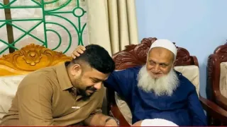 হেফাজত আমিরের দোয়া নিলেন সাইফুল ইসলাম সাইফ