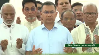 শহীদ জিয়াউর রহমান ও বেগম খালেদা জিয়ার সমাধিতে প্রধানমন্ত্রীর শ্রদ্ধা
